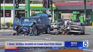 Multiple people hospitalized in deadly L.A. crash