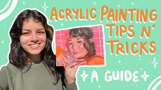 acrylic painting basics ~ a guide through my portrait painting process :)
