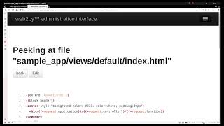 web2py tutorial