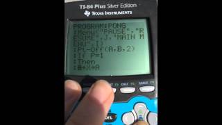 TI 84 Pong Source Code