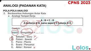 LOLOS CPNS 2023 || TES INTELEGENSIA UMUM (TIU) || KEMAMPUAN VERBAL || ANALOGI