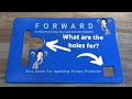 Forward Machine ZERO plotter cutter work mat holes explained! #Forward #ForwardZERO