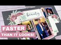 Fast & Easy Scrapbook Layout Using a Kit | 12x12 Scrapbooking Idea