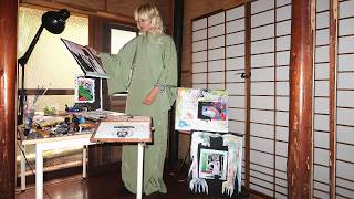 day in my Life as an Artist in japan - making art and going places