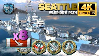 Cruiser Seattle: 8 ships destroyed - World of Warships