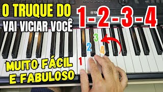 🎹 O TRUQUE do 1-2-3-4 deixa QUALQUER MÚSICA LINDA no TECLADO! MUITO FÁCIL! APRENDA AGORA!