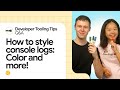 How to style console logs: Color and more! #DevToolsTips