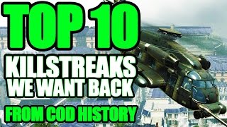 Top 10 "KILLSTREAKS WE WANT BACK" from COD HISTORY (Top 10 - Top Ten) Call of Duty | Chaos