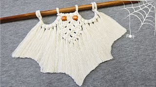 DIY Macrame BAT 🦇 | HALLOWEEN Decor | Tutorial MURCIELAGO en MACRAME Paso a Paso | Step by Step