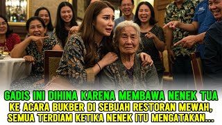 AWALNYA DIHINA KARENA MEMBAWA NENEK TUA SAAT ACARA BUKBER DI RESTORAN, SEMUA TERDIAM SAAT NENEK ITU.