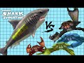 THE MEG KILL ALL GIANT CRAB BOSS LEVEL - Hungry Shark Evolution