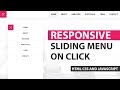 Responsive Sliding Menu With HTML CSS And Javascript