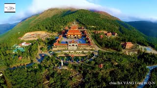 Full Flycam review Chùa Ba Vàng, Ba Vang pagoda happy new year Dandelion flyingcam