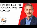 How To Fix Linkvertise All Free Access Credits Are Used Up