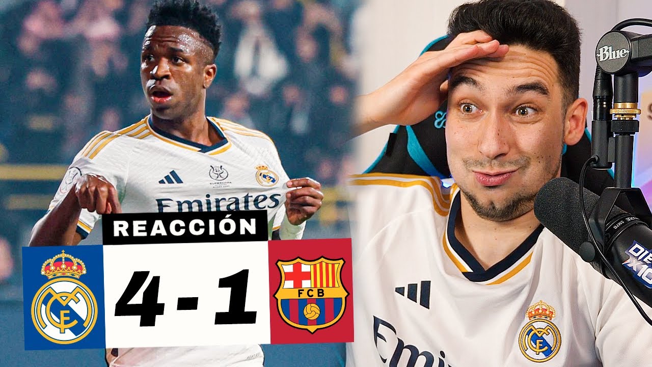 REACCIONES DE UN HINCHA Real Madrid Vs Barcelona 4-1 *BAÑO Y CAMPEONES ...