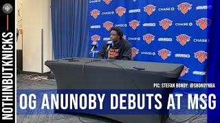 OG Anunoby Debuts for the Knicks at MSG vs the Minnesota Timberwolves