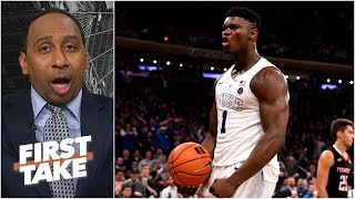 Zion & Porzingis on the Knicks would be ‘box office’ - Stephen A. | First Take