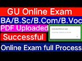 GU Online Exam full process // question paper Download & PDF upload successfully // GU  exam otbe