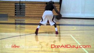 Dre Baldwin: NBA Point Guard Dribbling Drill | One-Hand-Under, Thru Legs | Stationary & Moving