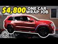 How I Made $4,800 Car Wrapping One Car - The Tint Factory