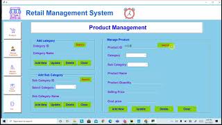 Retail Management System//Tkinter