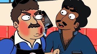 Indian Drives Fast Food Manager Insane (animated)