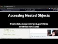 Accessing Nested Objects (Basic JavaScript) freeCodeCamp tutorial