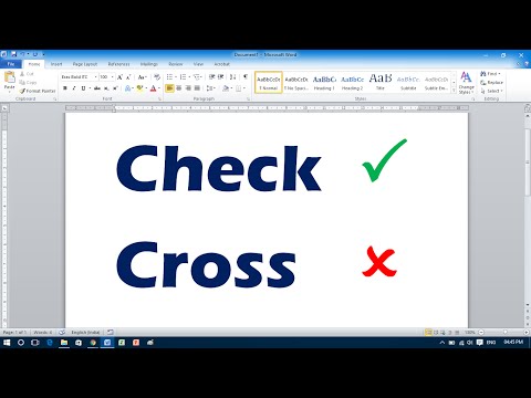 How to Insert Tick Mark in MS Word 2010 How to Insert Tick Mark in MS Word 2010