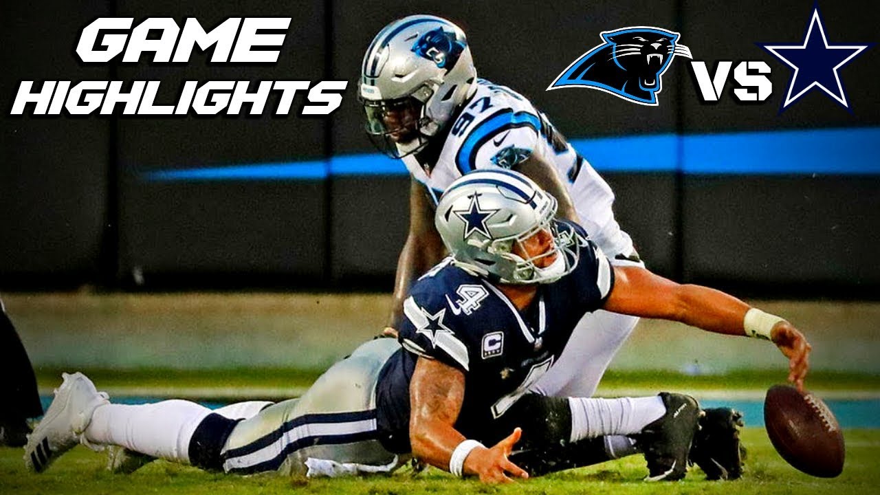 Panthers Vs Cowboys - Game Highlights - YouTube