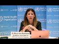 LIVE: WHO gives an update on the global COVID-19 outbreak