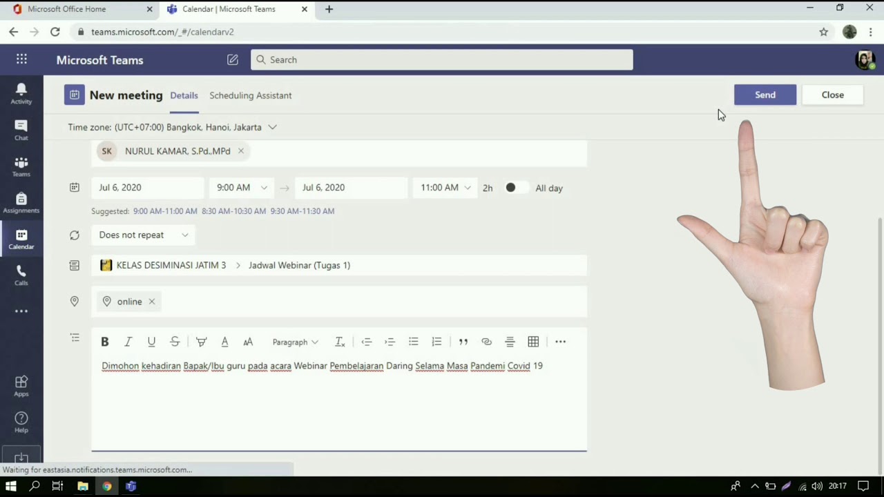 Microsoft Teams Webinar Hopvisions