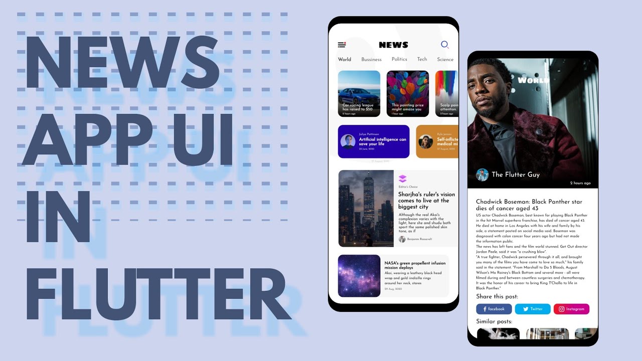 News App Ui Speed Code Flutter Simple Clean Ui News App Ui Speed Code Flutter Simple Clean Ui