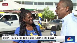 Prince George's County Public Schools Hosts Back-to-School Drive | NBC4 Washington