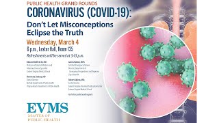 Coronavirus (COVID-19): Panel discussion at EVMS