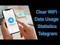 How to delete WiFi Data Usage Statistics in Telegram App?