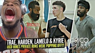 LaMelo Ball, Kyrie Irving, Trae Young & James Harden Go OFF At Rico Hines Private Runs!!