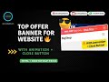 Create a Stylish Offer Banner with Close Button | HTML + CSS + Bootstrap 5 Tutorial