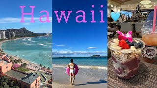 ENG) 🇺🇸Hawaii vlog ep.1🌺 Best restaurants & cafes, acai bowls🫐 Sheraton Waikiki, Kailua Beach🌊