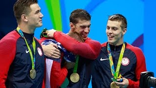 Phelps and Ledecky take home gold as American swimmers dominate Olympic pool