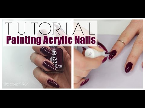 NAILS | How To Paint Acrylic Nails NAILS | How To Paint Acrylic Nails
