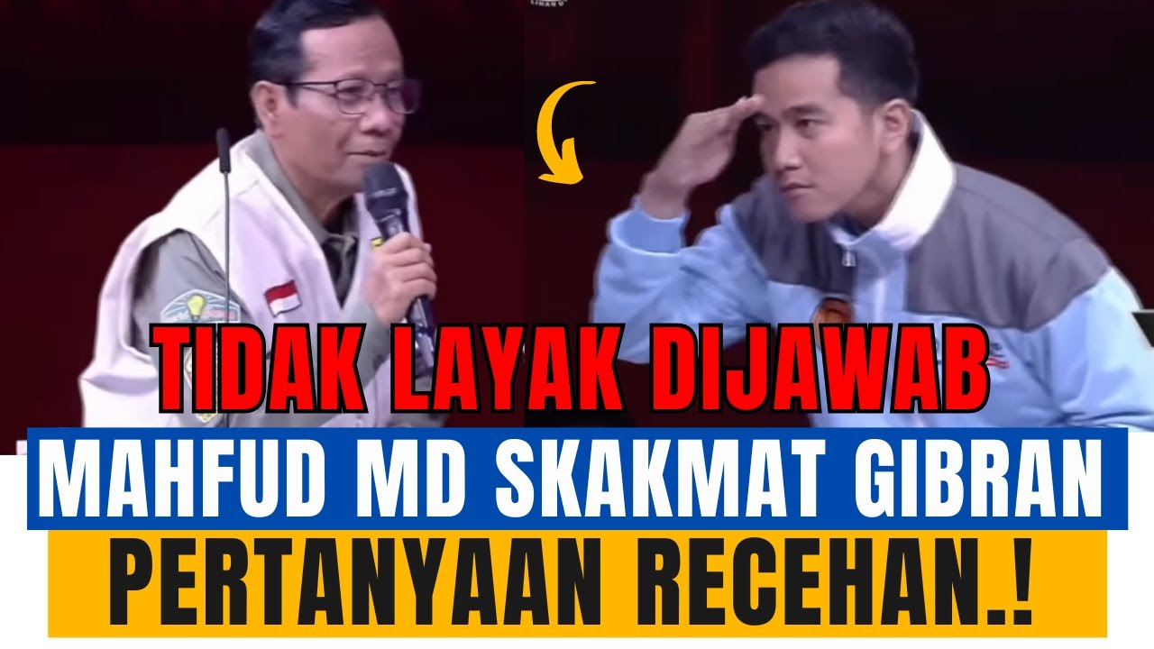 Mahfud MD Skakmat Gibran Pertanyaan Recehan Tidak Layak Di Jawab - YouTube