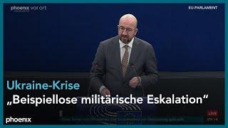 Plenartagung des Europäischen Parlaments zur Ukraine-Krise am 16.02.22