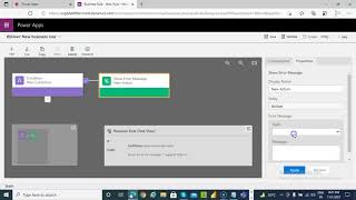 Lesson261 - Model driven App Business Rule - Error Message - Power Apps 1000 Videos