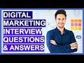 DIGITAL MARKETING Interview Questions And Answers! (How to Become A Digital Marketer!)