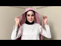 Style-Lit Tie Back Long Shawl Pleated Tutorial by Ema Mohamad