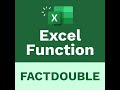 The Learnit Minute - FACTDOUBLE Function #Excel #Shorts