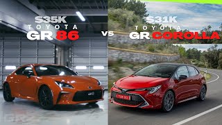 Toyota GR Corolla vs Toyota GR86-which makes sense at $31k-$35k?