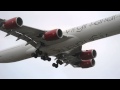 Virgin Atlantic Airways Airbus A340-600 [G-VEIL] (New Livery) Landing At LAX