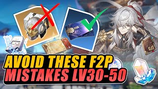 Don't Waste Your Trailblaze Power (F2P) | Prioritize These in Honkai: Star Rail (TL 30-50)