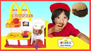 MCDONALD'S HAMBURGER MAKER & McDonald's Cash Register Toys for Kids